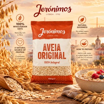 JERÓNIMOS® Haferflocken Original 100% Vollkorn 400g