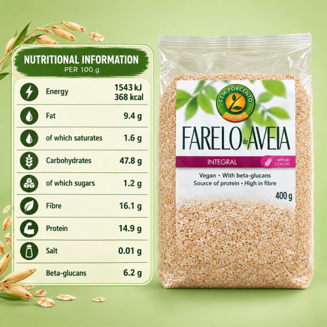 CEM POR CENTO® Whole Oat Bran 400gr
