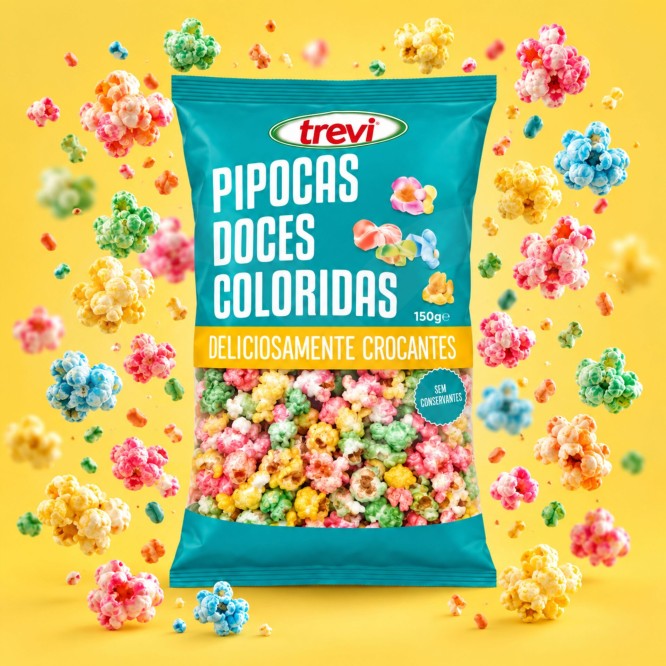 TREVIŽ Colourful Sweet Popcorn 150gr