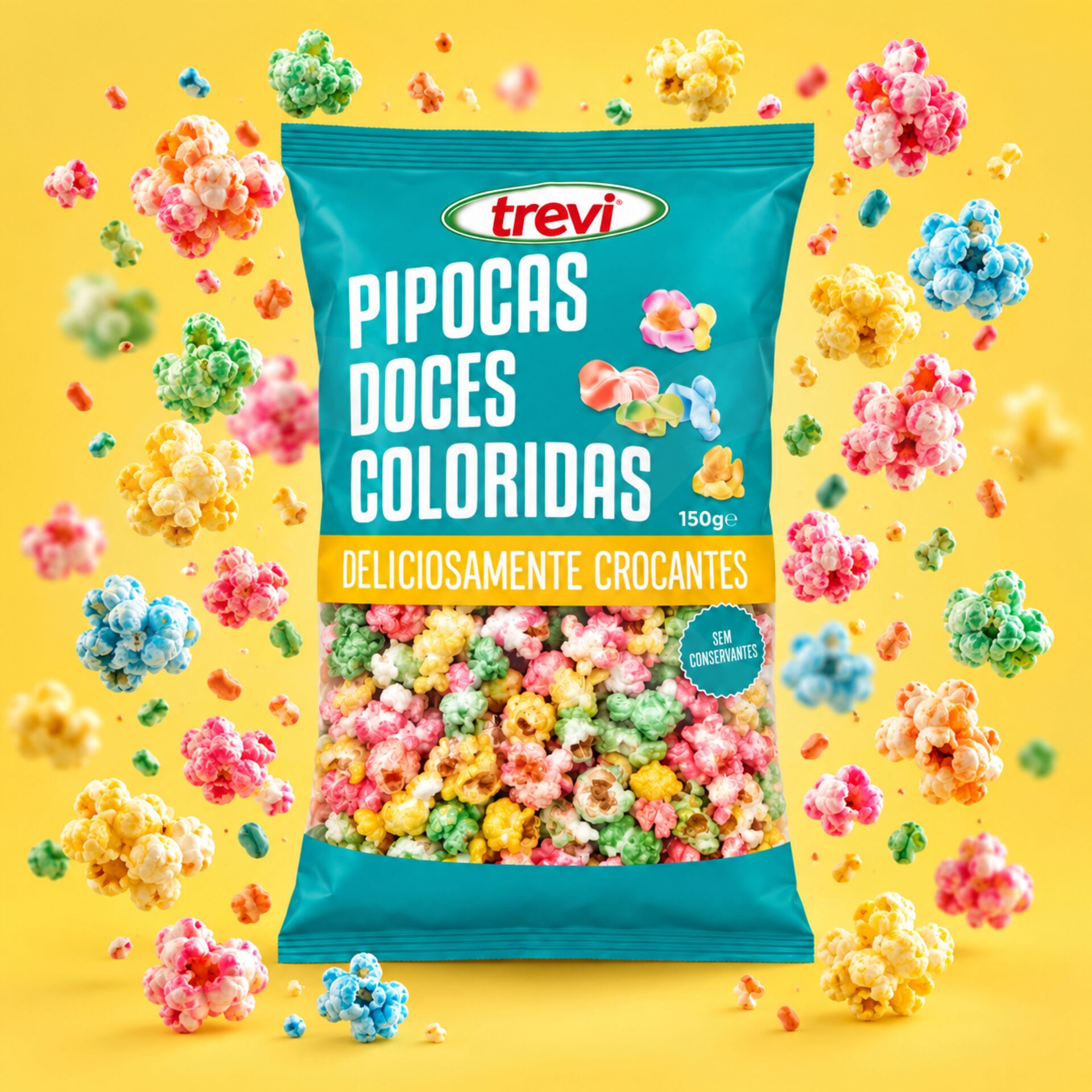 TREVIŽ Colourful Sweet Popcorn 150gr