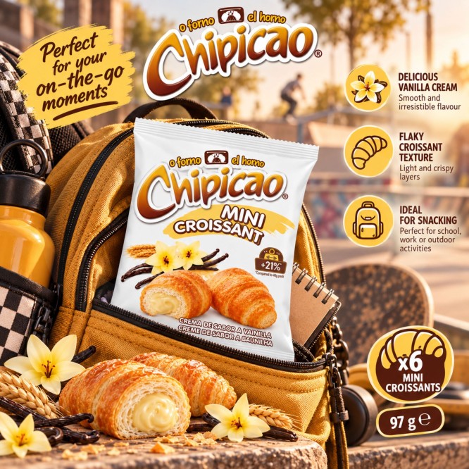 CHIPICAO� Mini Croissant Vaniglia 97g