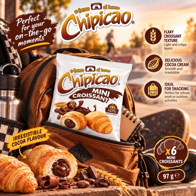 CHIPICAO� Mini Croissant Cocoa 97g