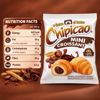 CHIPICAO� Mini Croissant Cocoa 97g