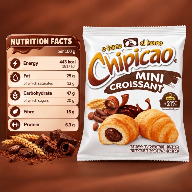 CHIPICAO� Mini Croissant Cocoa 97g