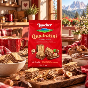LOACKER® Waffers Quadratini Napolitaner 250gr