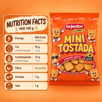 TEJEDOR® Mini Biscuits Maria Grillés 305g