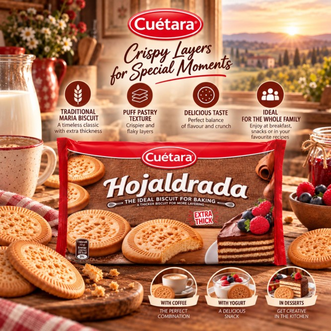 CUÉTARA® Hojaldrada Koekjes 600gr