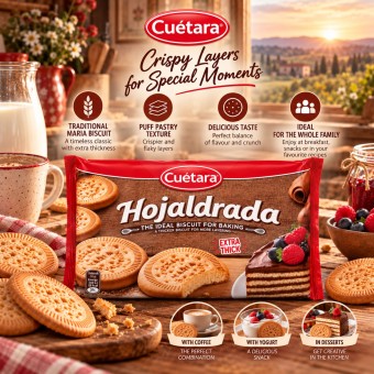 CUÉTARA® Hojaldrada Koekjes 600gr