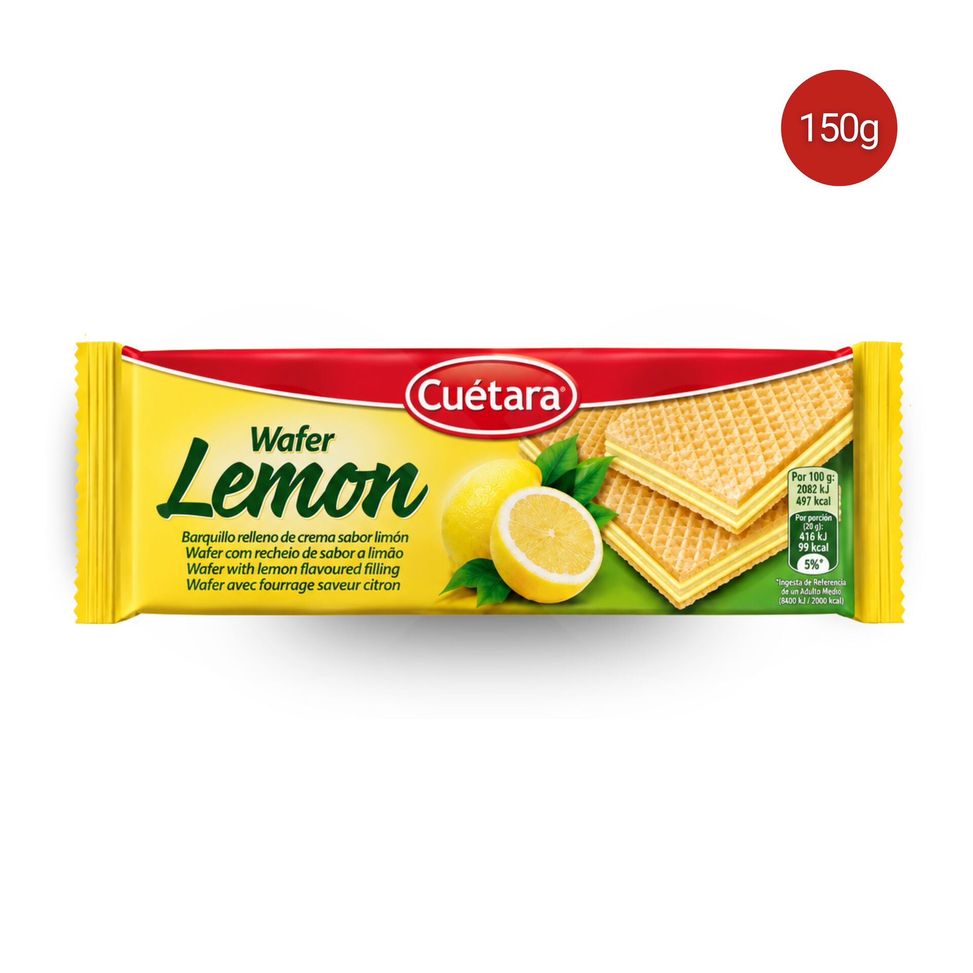CUÉTARA® Waffers Lemon 150gr