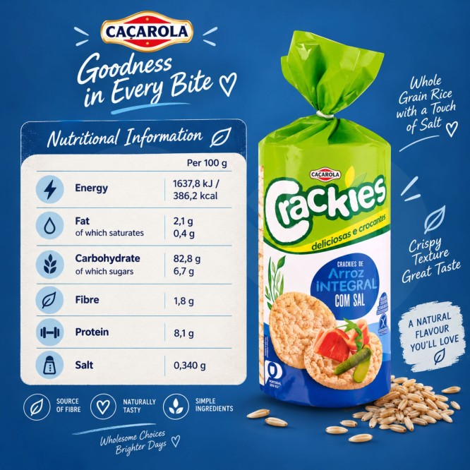 CA�AROLA� Crackies de Riz Complet Sal�s 130gr