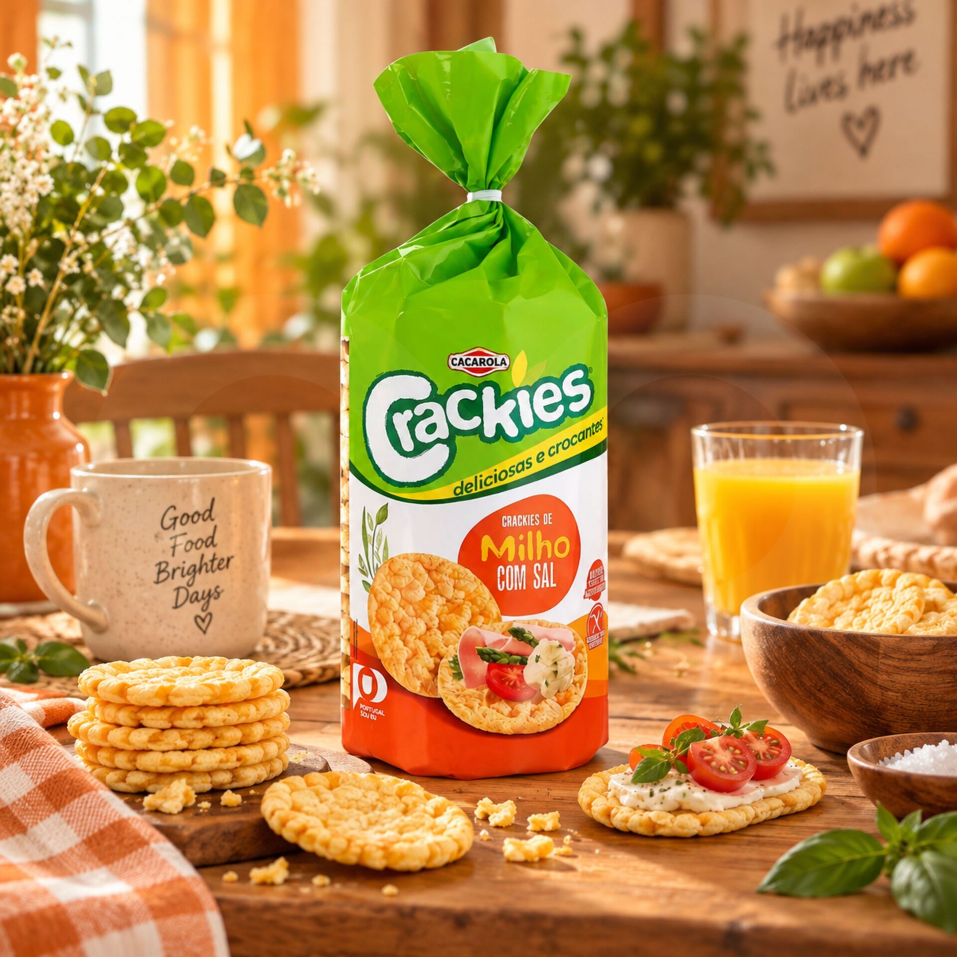 CAÇAROLA® Mais-Crackies mit Salz 130gr