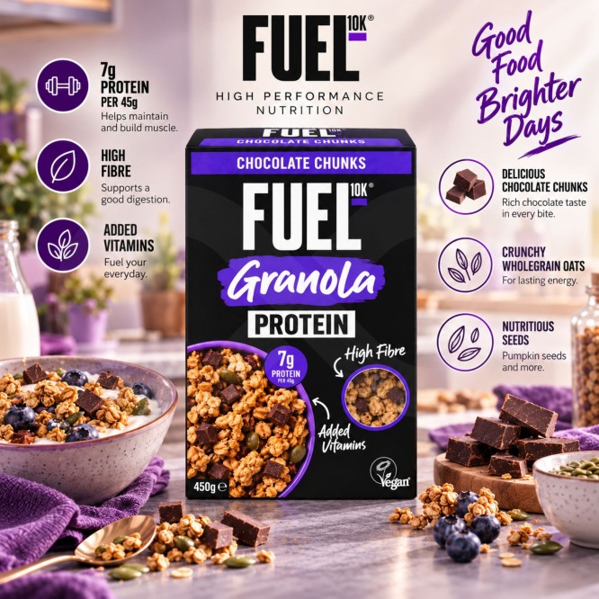 FUEL® Protein-Granola mit Schokolade 400gr