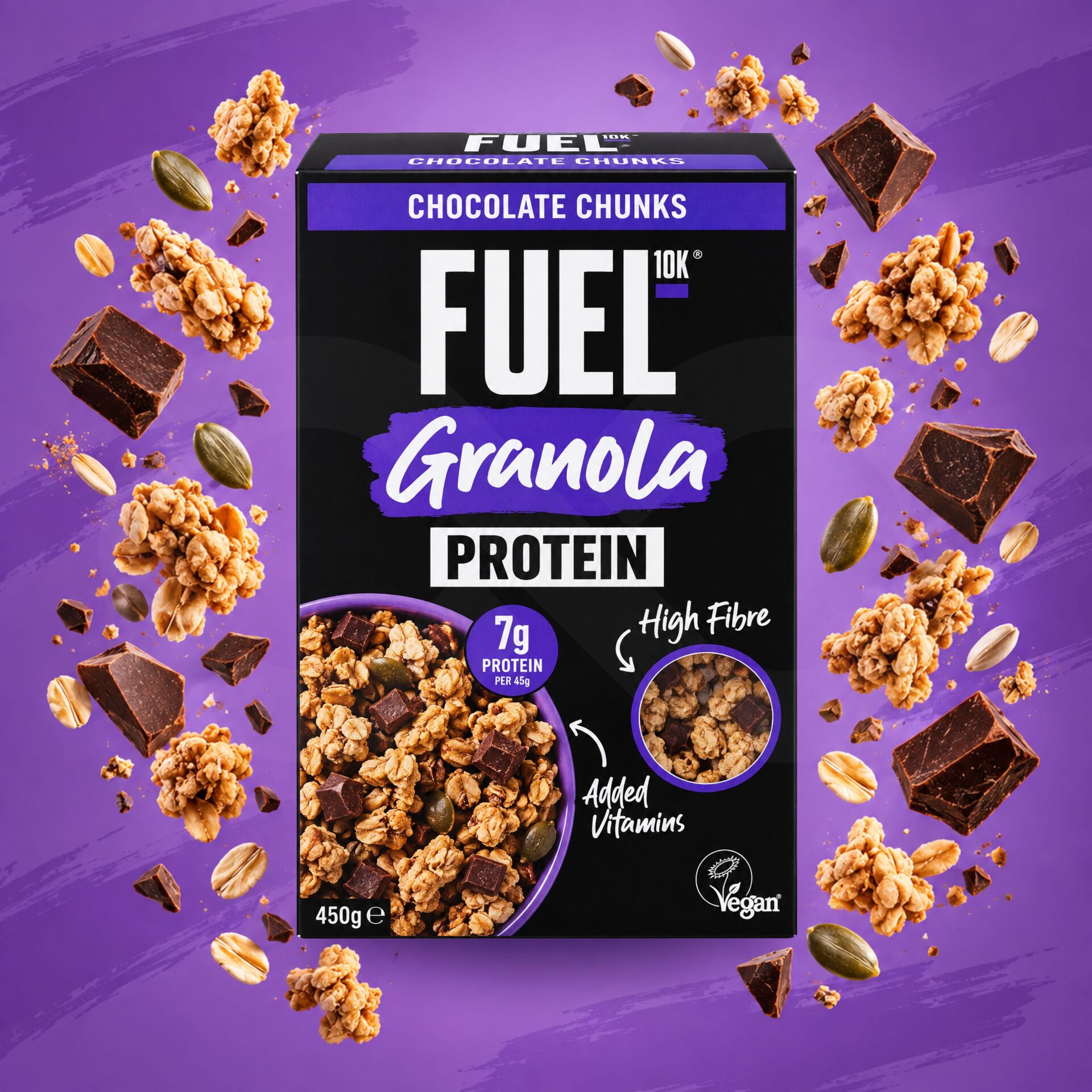 FUEL® Protein-Granola mit Schokolade 400gr