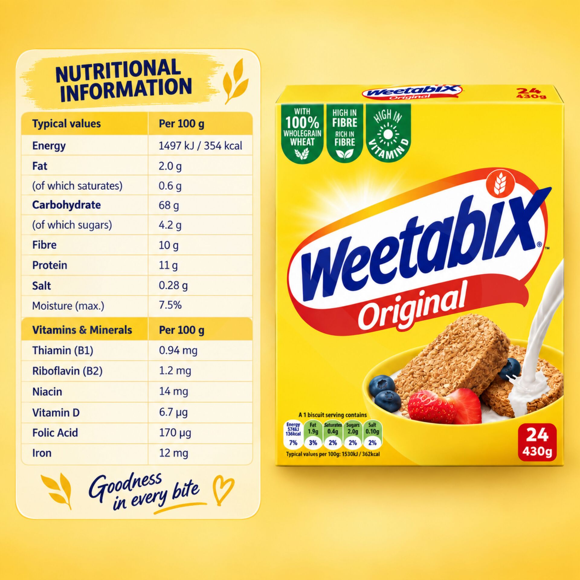 WEETABIX® Original Frühstückscerealien 430g