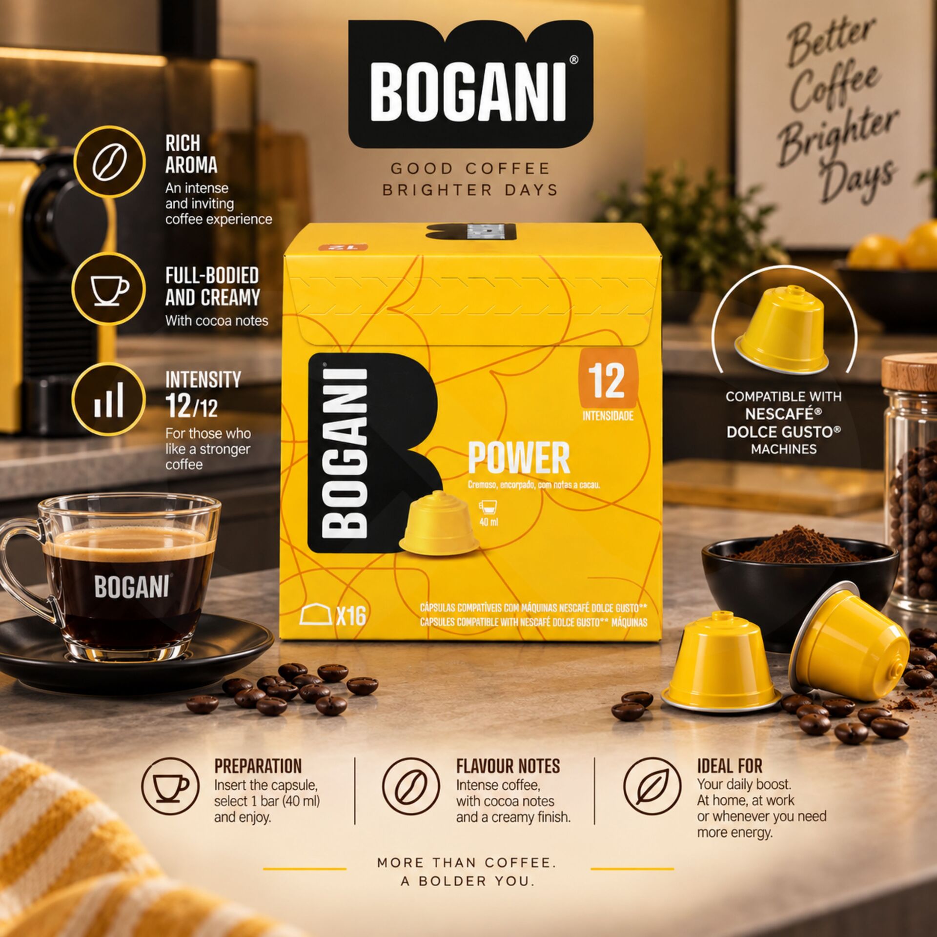 BOGANI® Kapsulki Dolce Gusto Power 16 szt.