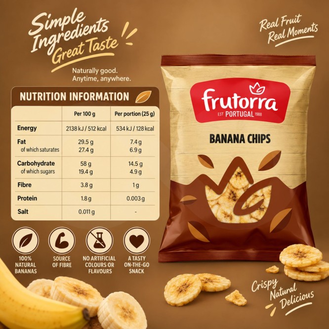 FRUTORRA® Banana Chips 150gr
