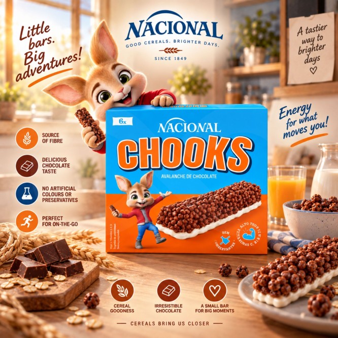 NACIONAL® Chooks Cereal Bars 6 pcs.