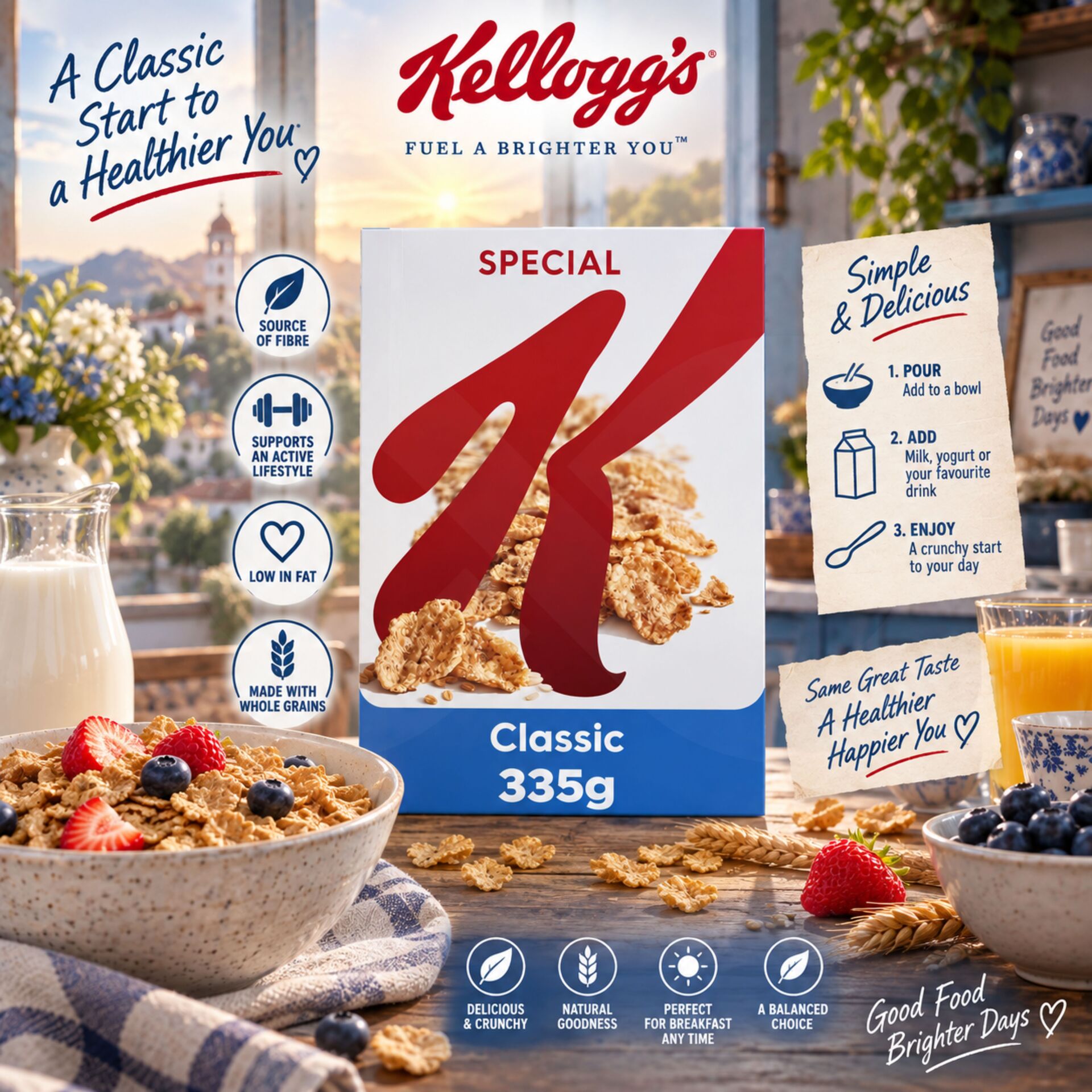 KELLOGGS® Special K Classic Cereal 335gr