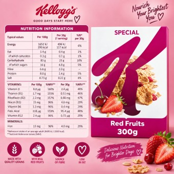 KELLOGGS� Cereali Special K Red Fruits 300gr