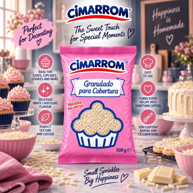 CIMARROM� Granulado de Chocolate Blanco 500gr