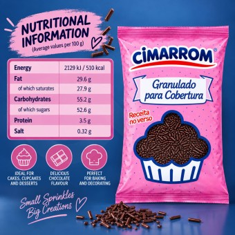 CIMARROM® Granulado de Chocolate 500gr