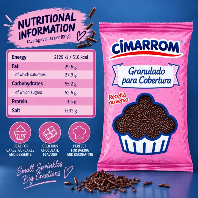 CIMARROM® Granulado de Chocolate 500gr