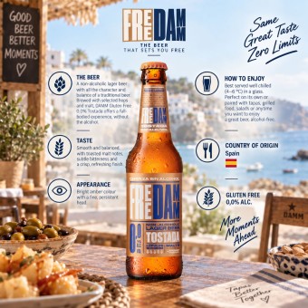 DAMM® Cerveza Sin Gluten 0,0% Alc. 250ml