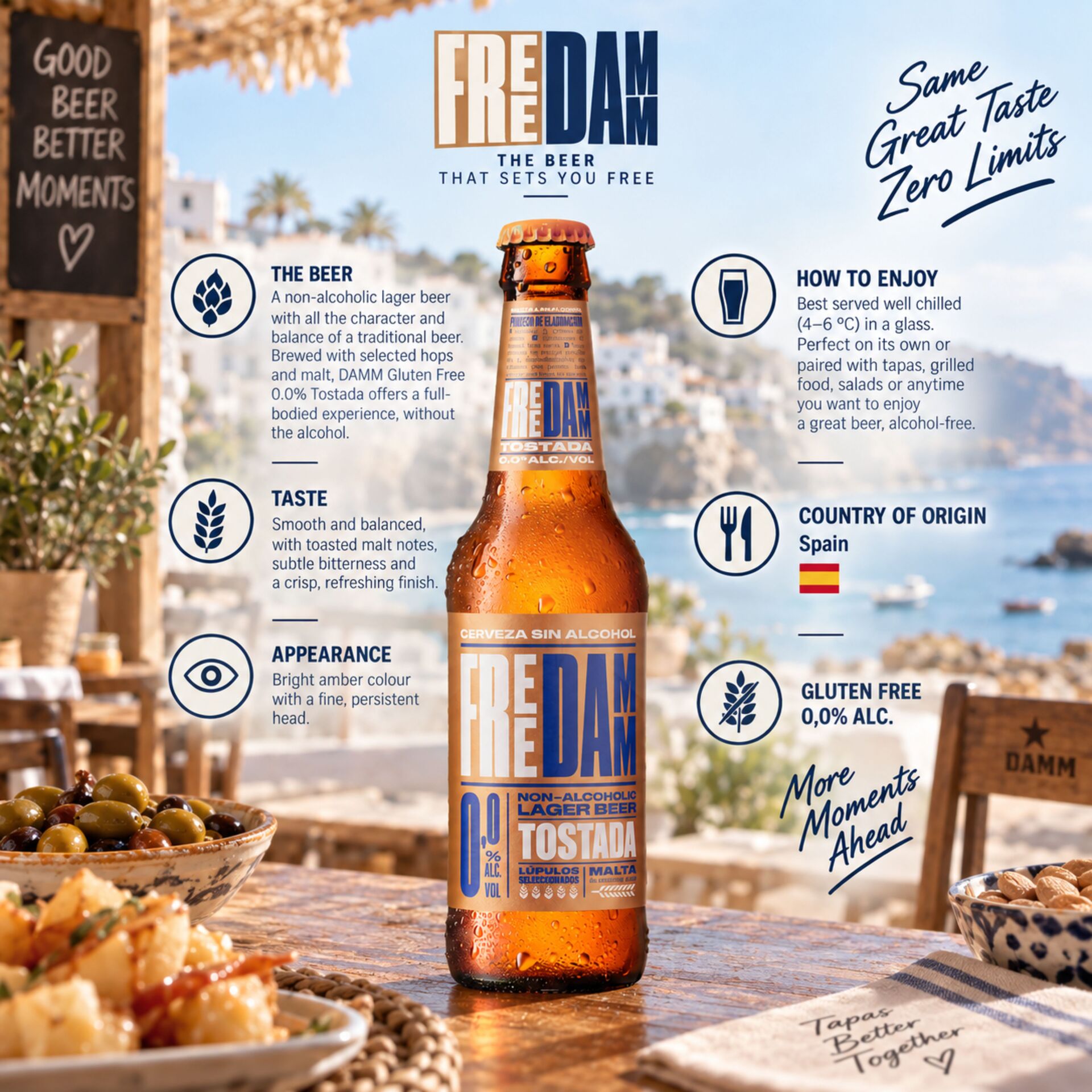 DAMM® Cerveza Sin Gluten 0,0% Alc. 250ml