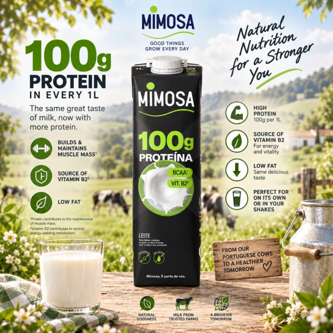 MIMOSA® Leche Desnatada con Proteínas 1L