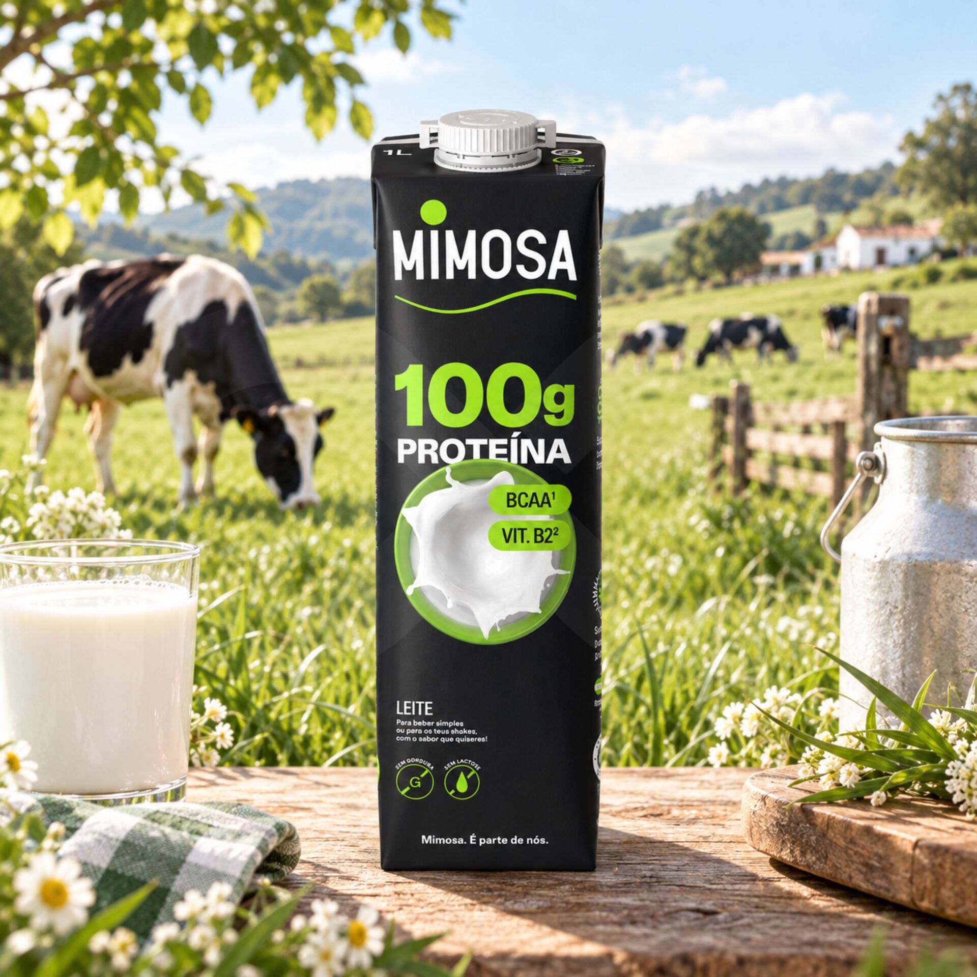 MIMOSA® Leche Desnatada con Proteínas 1L
