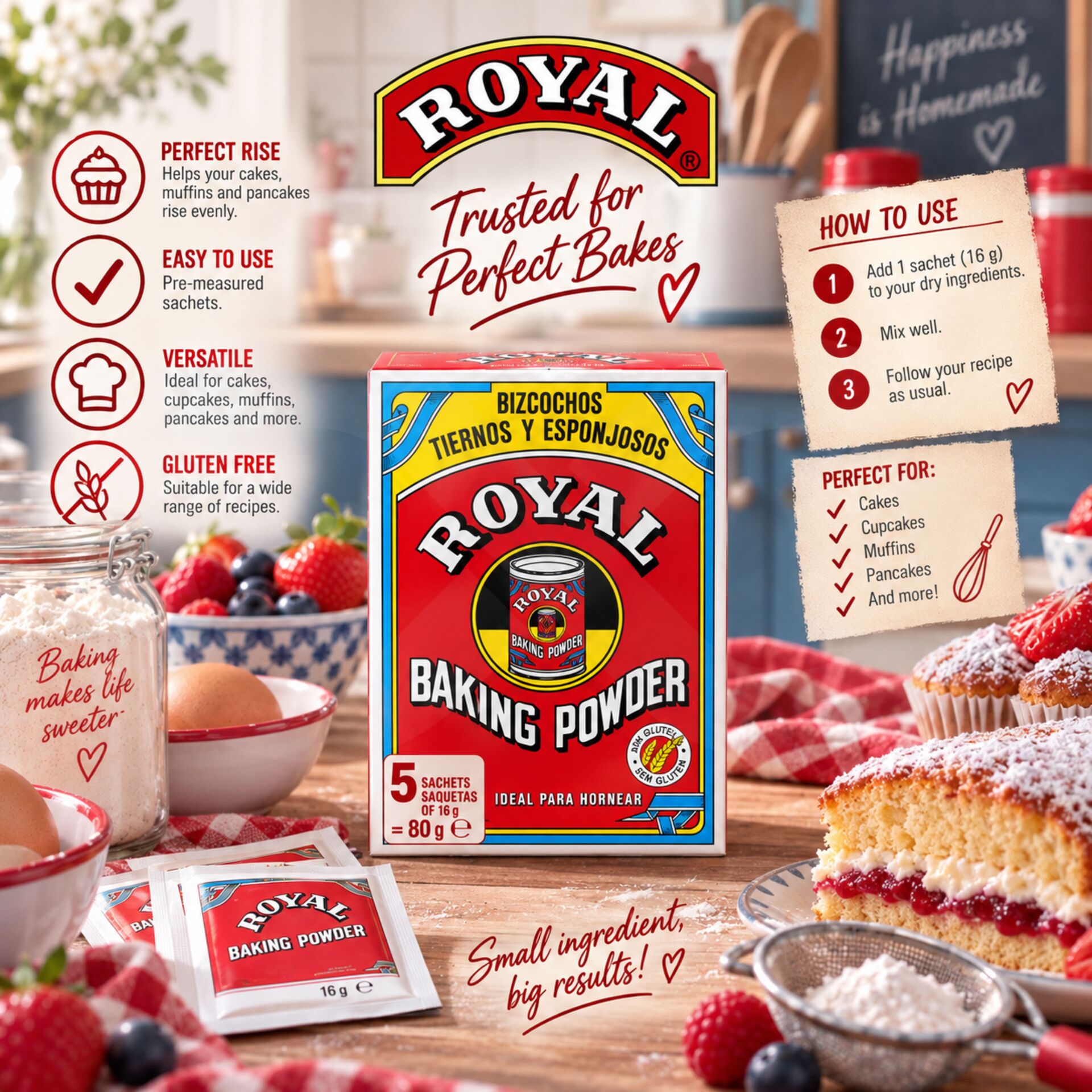 ROYALŪ Baking Powder 80gr