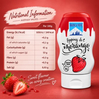 BRANCA DE NEVE® Topping de Fresa 380gr