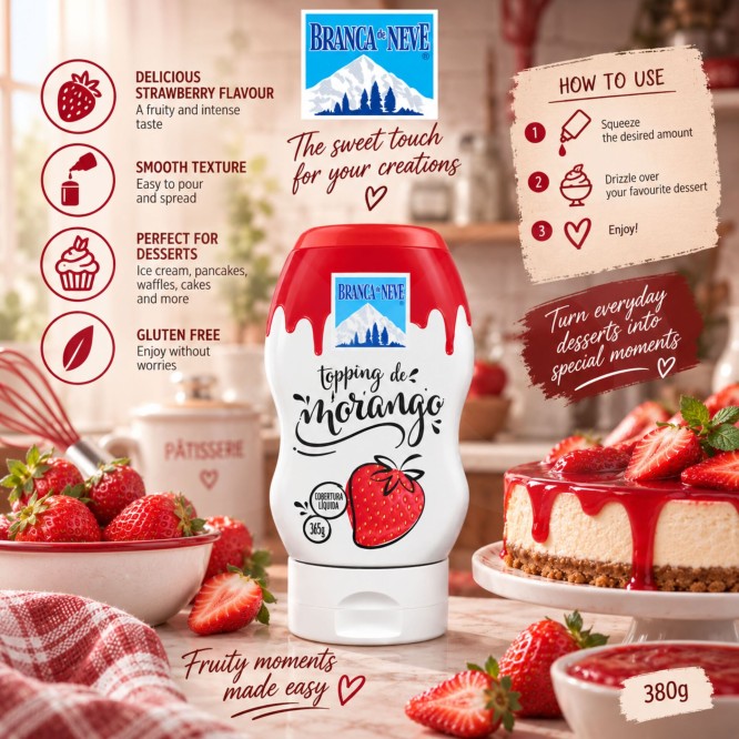 BRANCA DE NEVE® Topping de Fresa 380gr