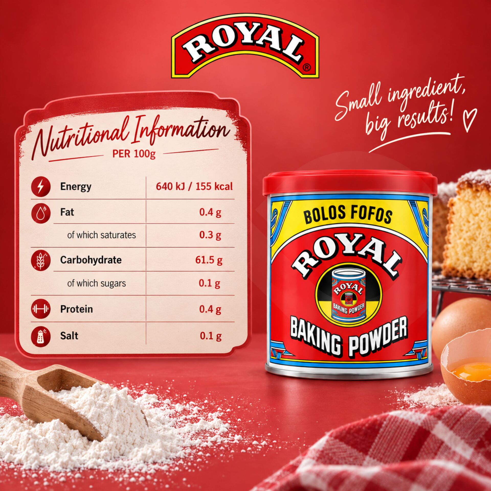 ROYALŪ Baking Powder 226g