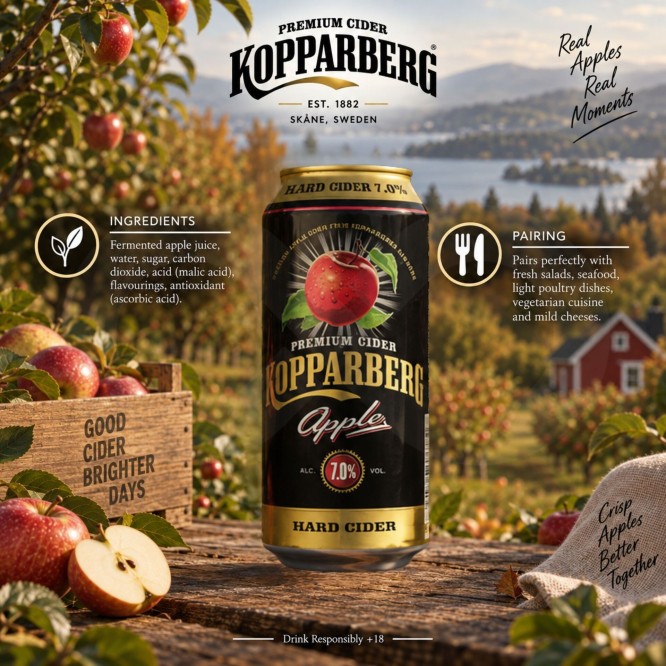 KOPPARBERG® Sidra de Maçã 500ml
