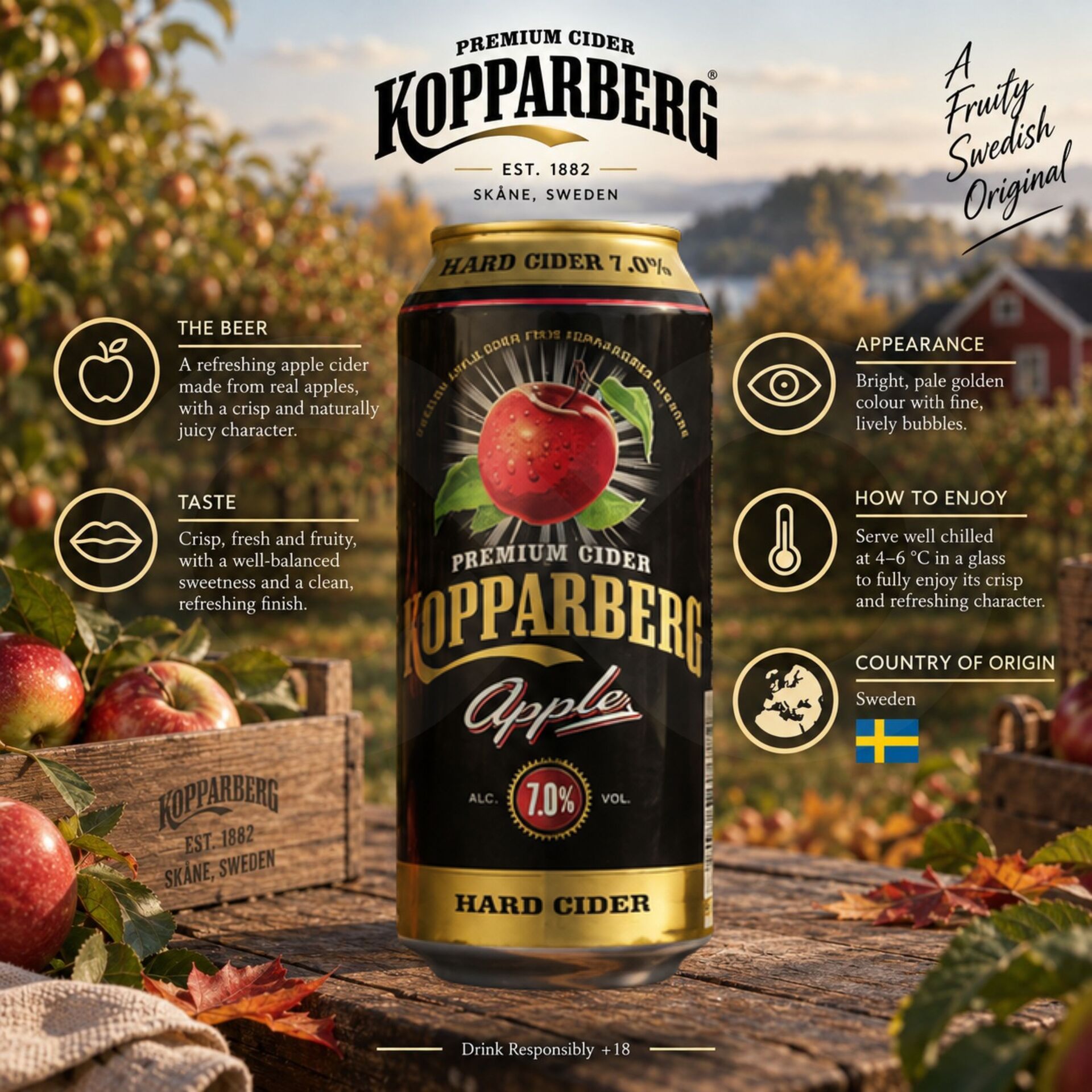 KOPPARBERG® Sidra de Maçã 500ml