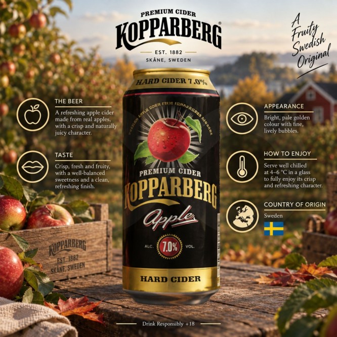 KOPPARBERG® Sidra de Maçã 500ml