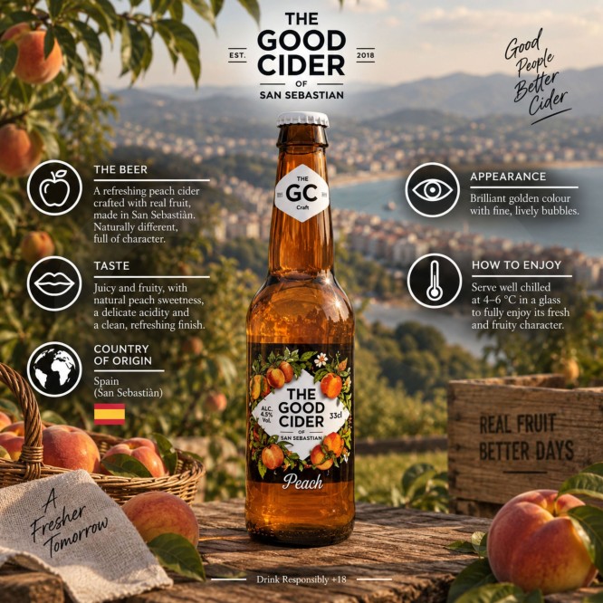 THE GOOD CIDER® Perzik 330ml