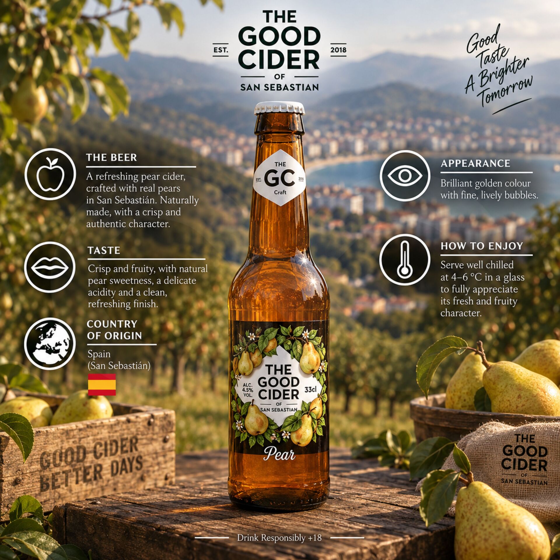 THE GOOD CIDER® Pera 330ml