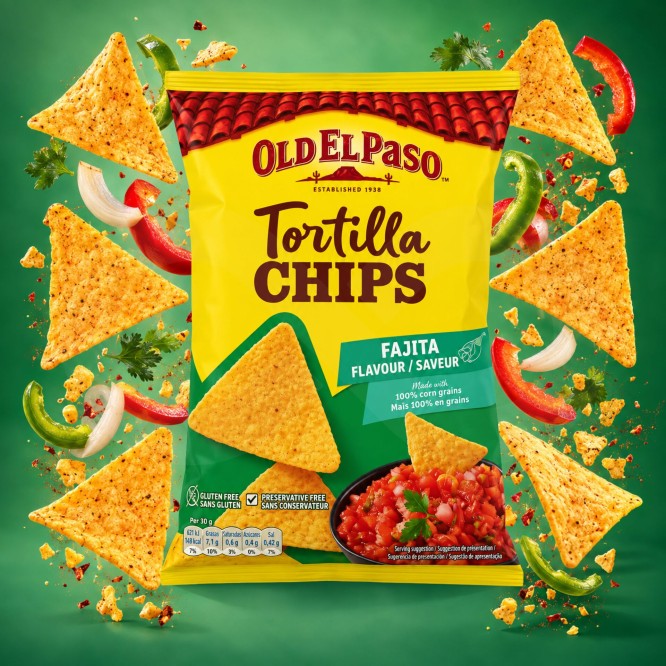OLD EL PASO� Tortilla Nachips Fajita 185g
