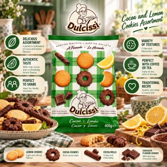 DULCISSI® Galletas de Cacao y Limón 400g