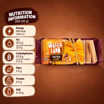 WAFERLAND!® Gaufrette à la Noisette 175g
