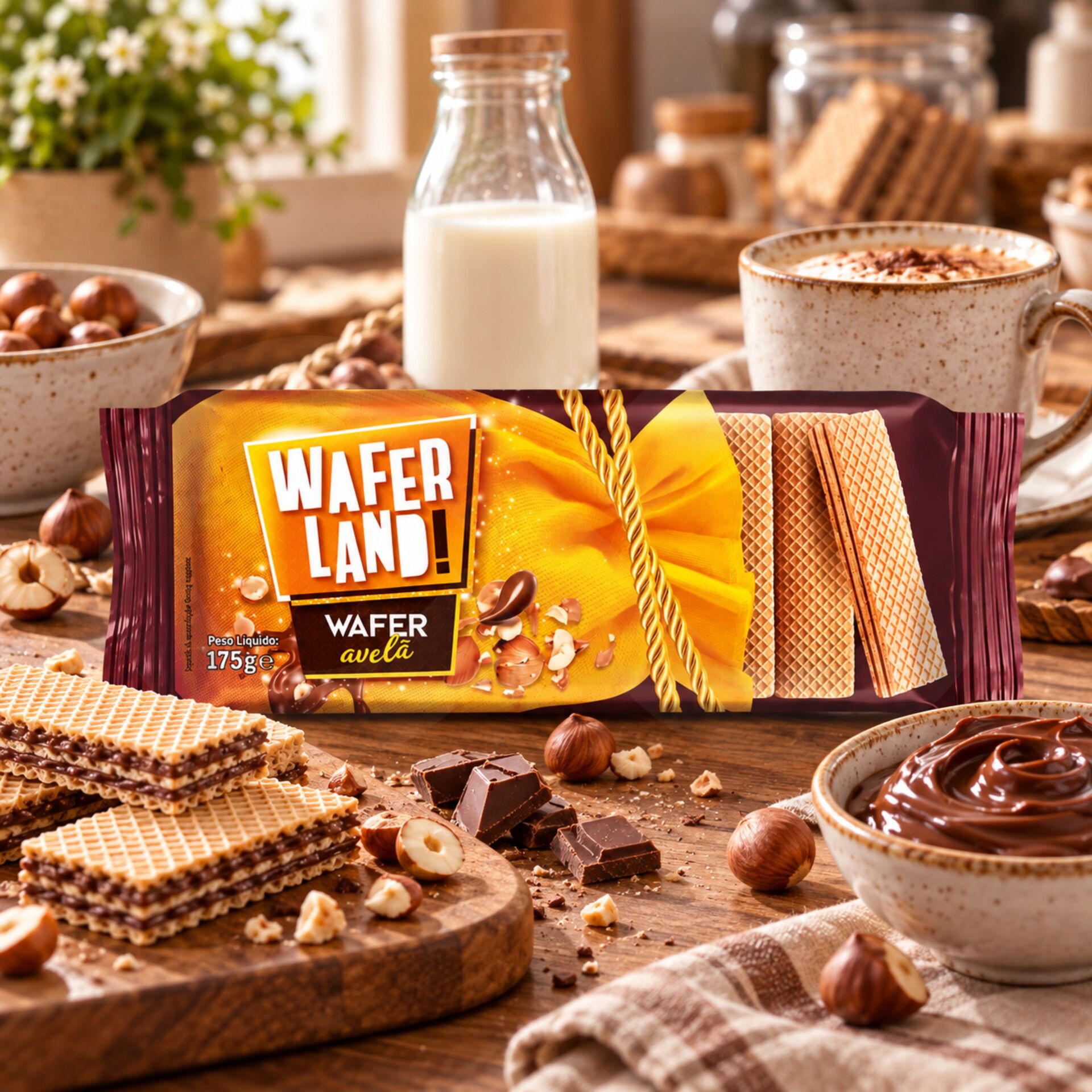 WAFERLAND!® Haselnusswaffeln 175g