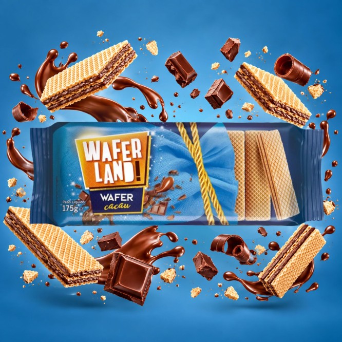 WAFERLAND!® Gaufrette au Cacao 175g
