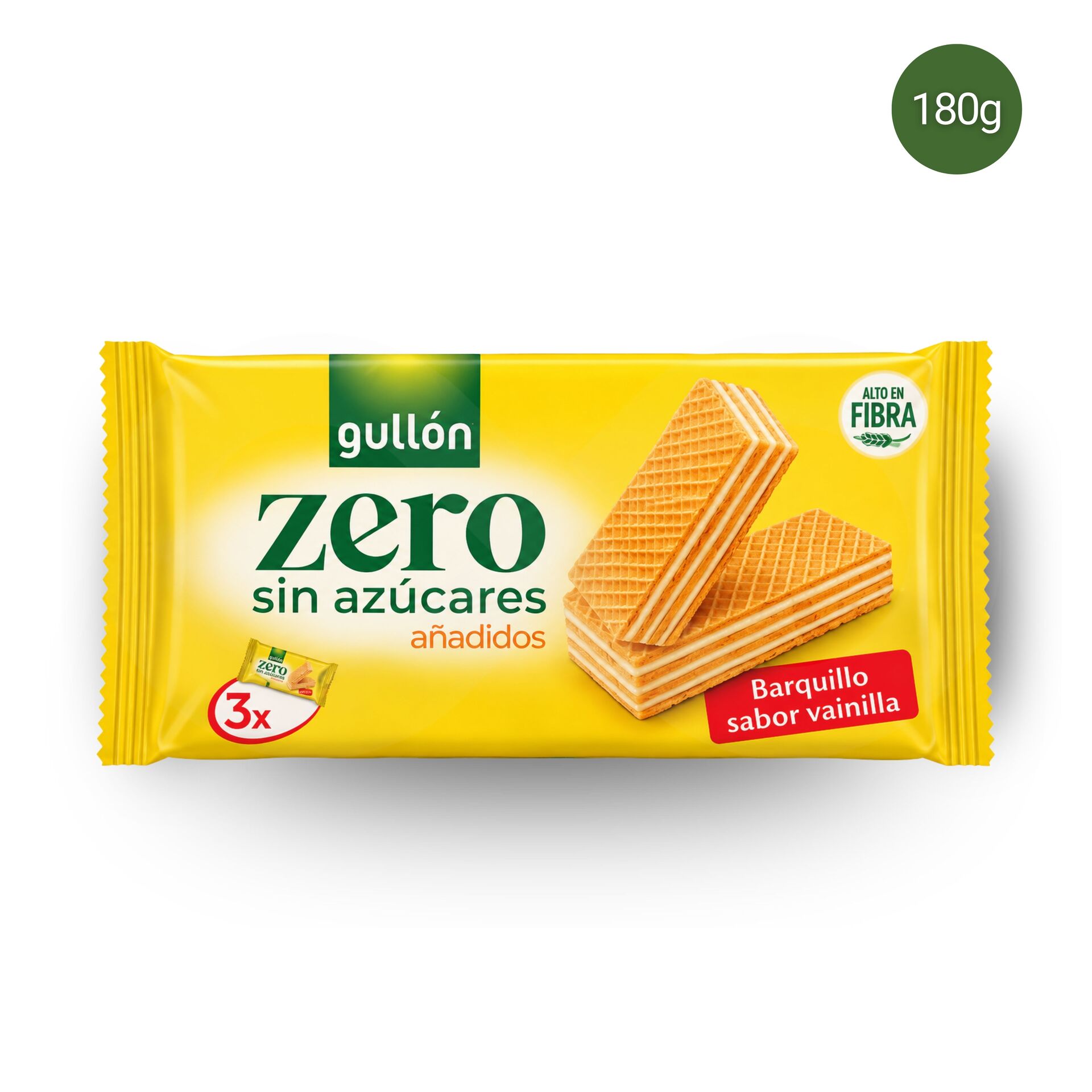 GULLÓN® Gaufrettes Zero Vanille 180gr