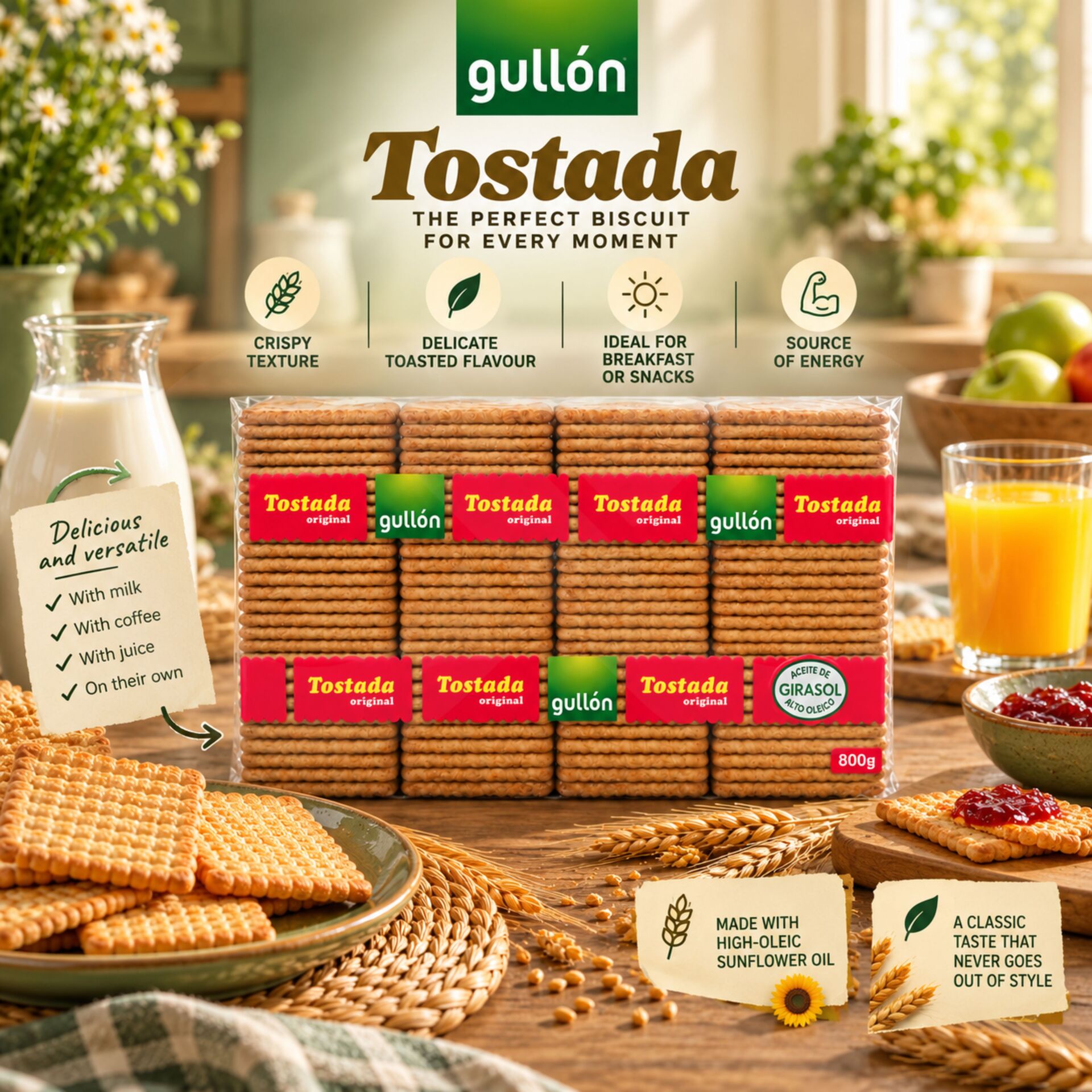 GULLÓN® Tostada 800g