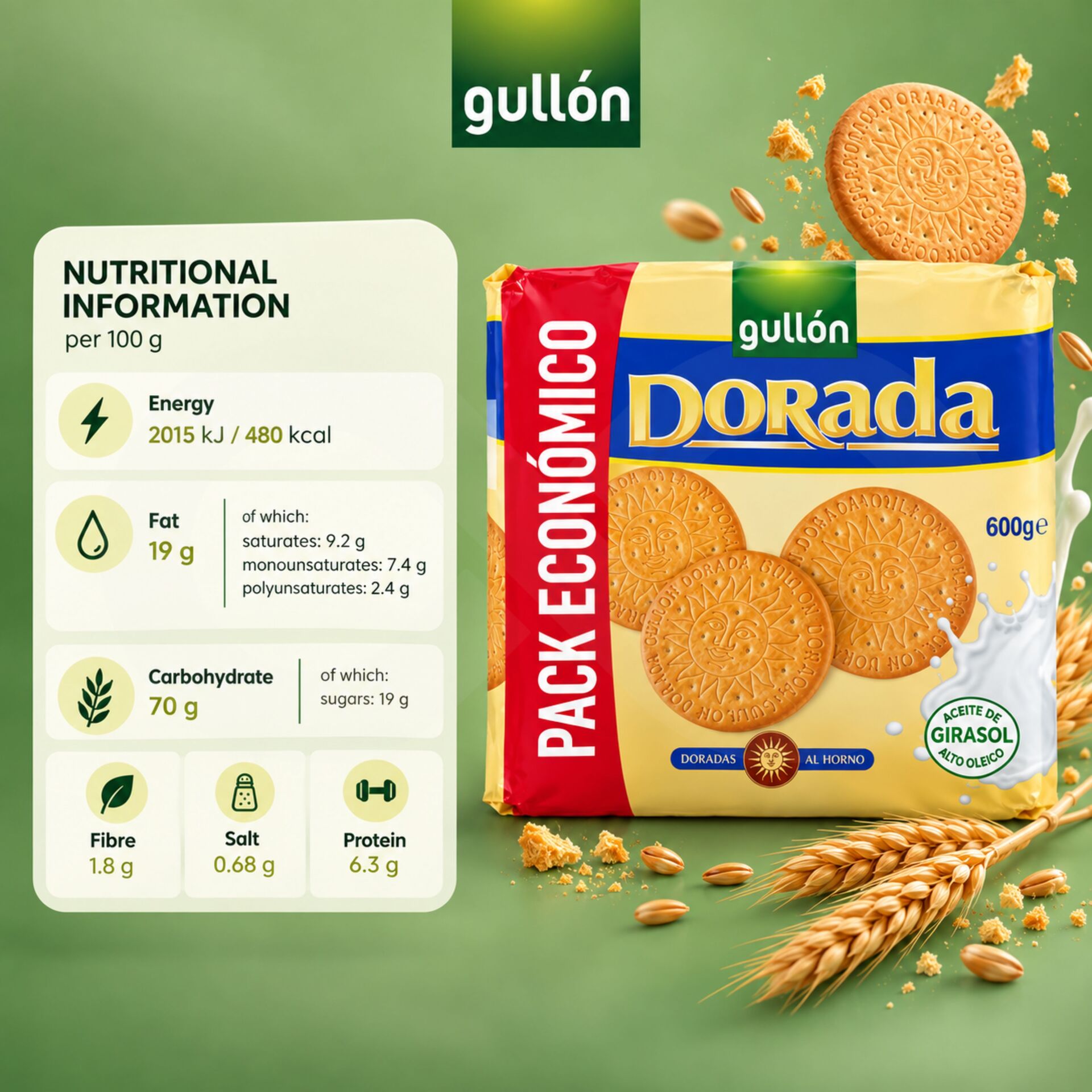 GULLÓN® Dorada 600g