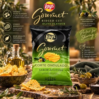 LAY’S® Gourmet Olive Riffelschnitt 120g