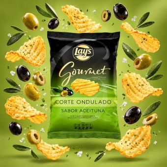 LAY�S� Gourmet Olive Ridged Cut 120g