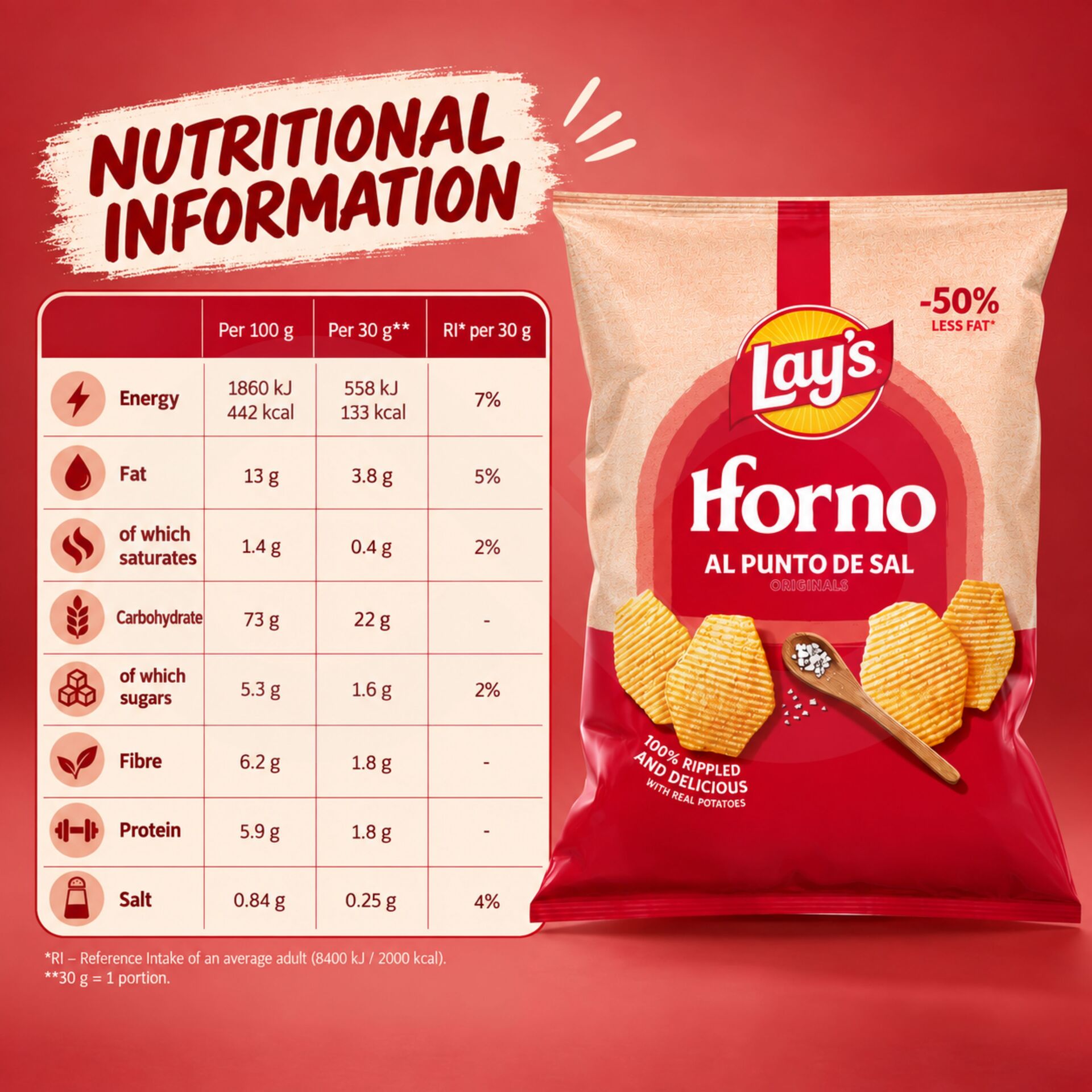 LAY’S® Horno Originais 105g